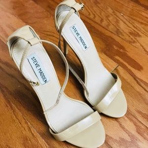 Steve Madden | Shoes | Steve Madden Nude Strap Heel | Poshmark